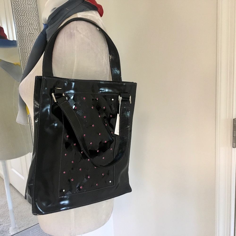 Elisir leather with Swarovski crystals bagNWT